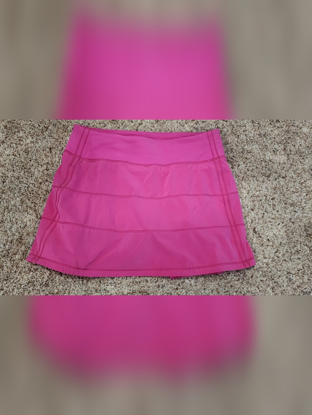 The Lululemon Pace Rival Mid-Rise Skirt Sonic Pink Sz 4 Like New - Picture 8 of 11